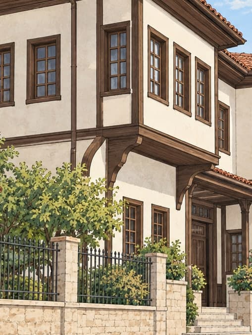 Illustration of Sultan Mosque and Complex, Manisa