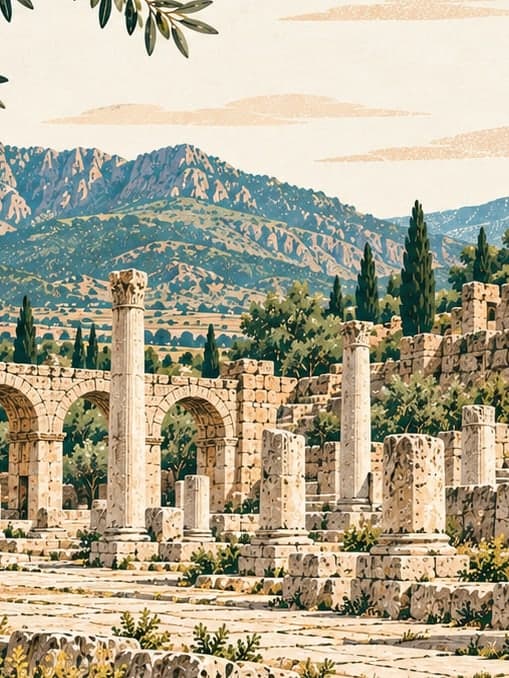 Illustration of Tabea Ancient City, Denizli