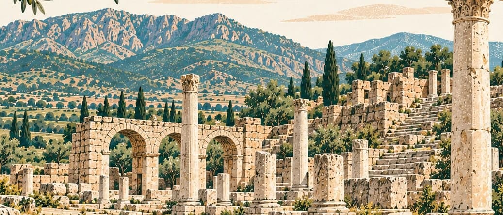 Illustration of Tabea Ancient City, Denizli