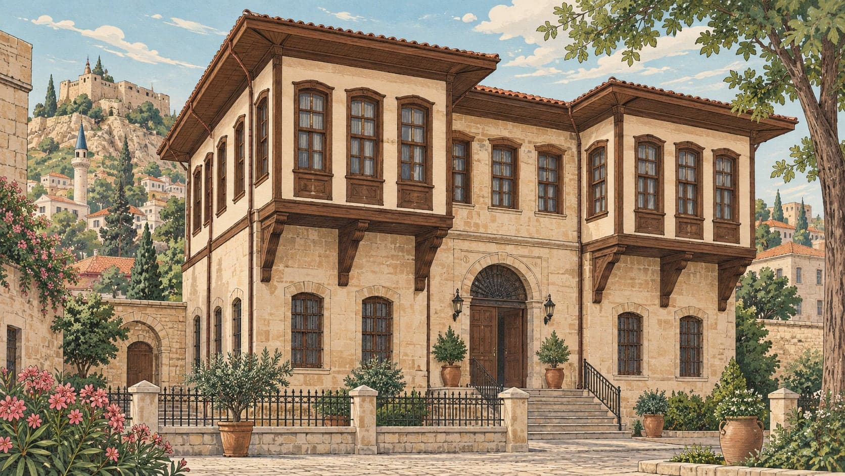 Illustration of Historical Government Mansion, Kilis