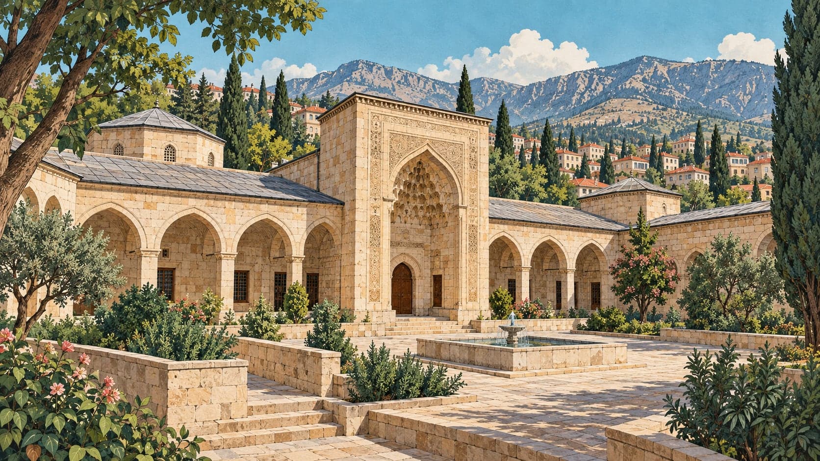 Stone Madrasa çizimi, Kahramanmaraş