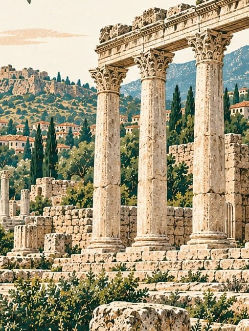 Illustration of Thyateira Ancient City, Manisa