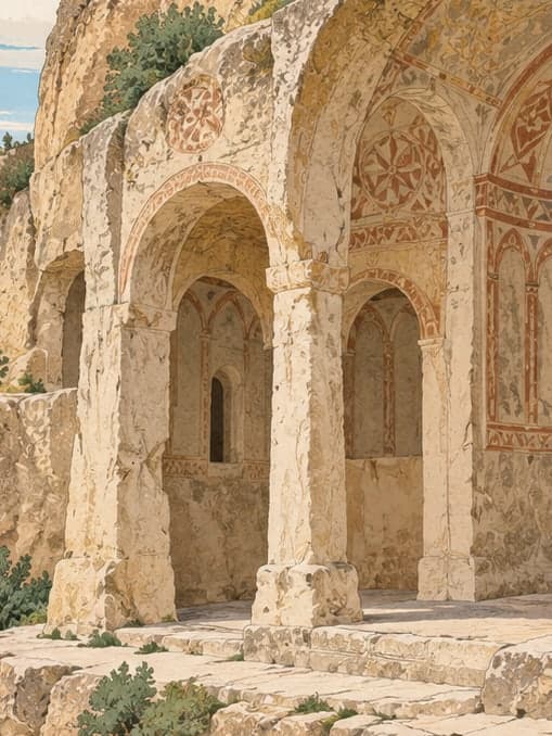 Illustration of Tokalı Church, Nevşehir