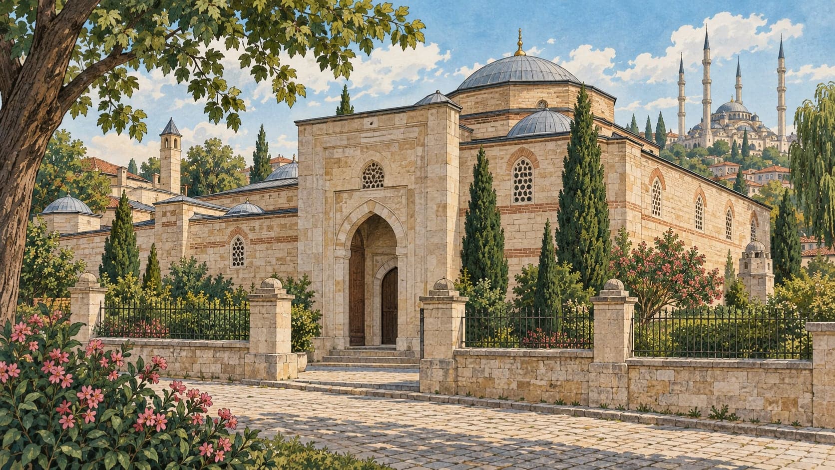 Illustration of Trakya University II. Beyazıd Health Museum, Edirne