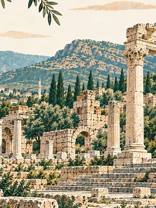 Illustration of Tralleis Ancient City, Aydın