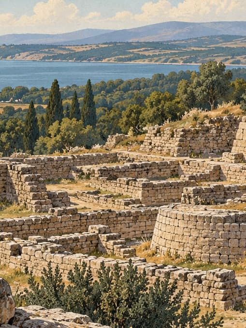Illustration of Troy Historical National Park, Çanakkale