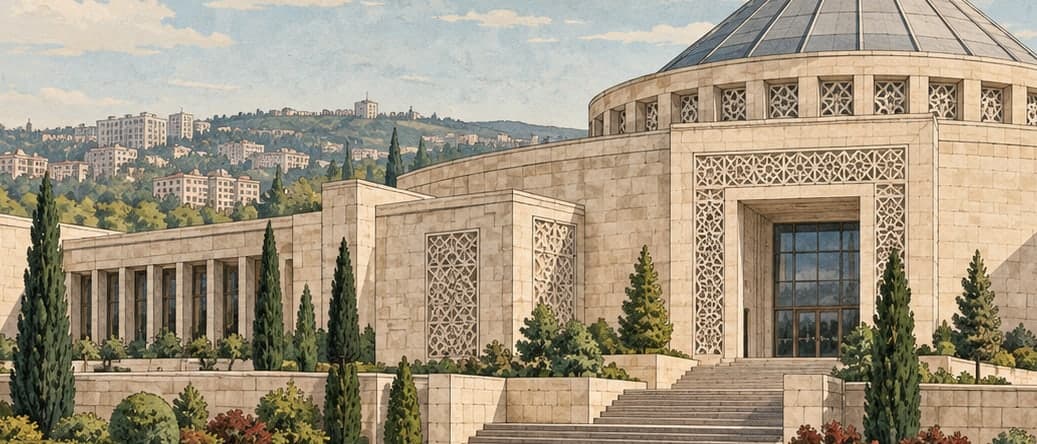 Illustration of Turkish Historical Museum and Park, Ankara