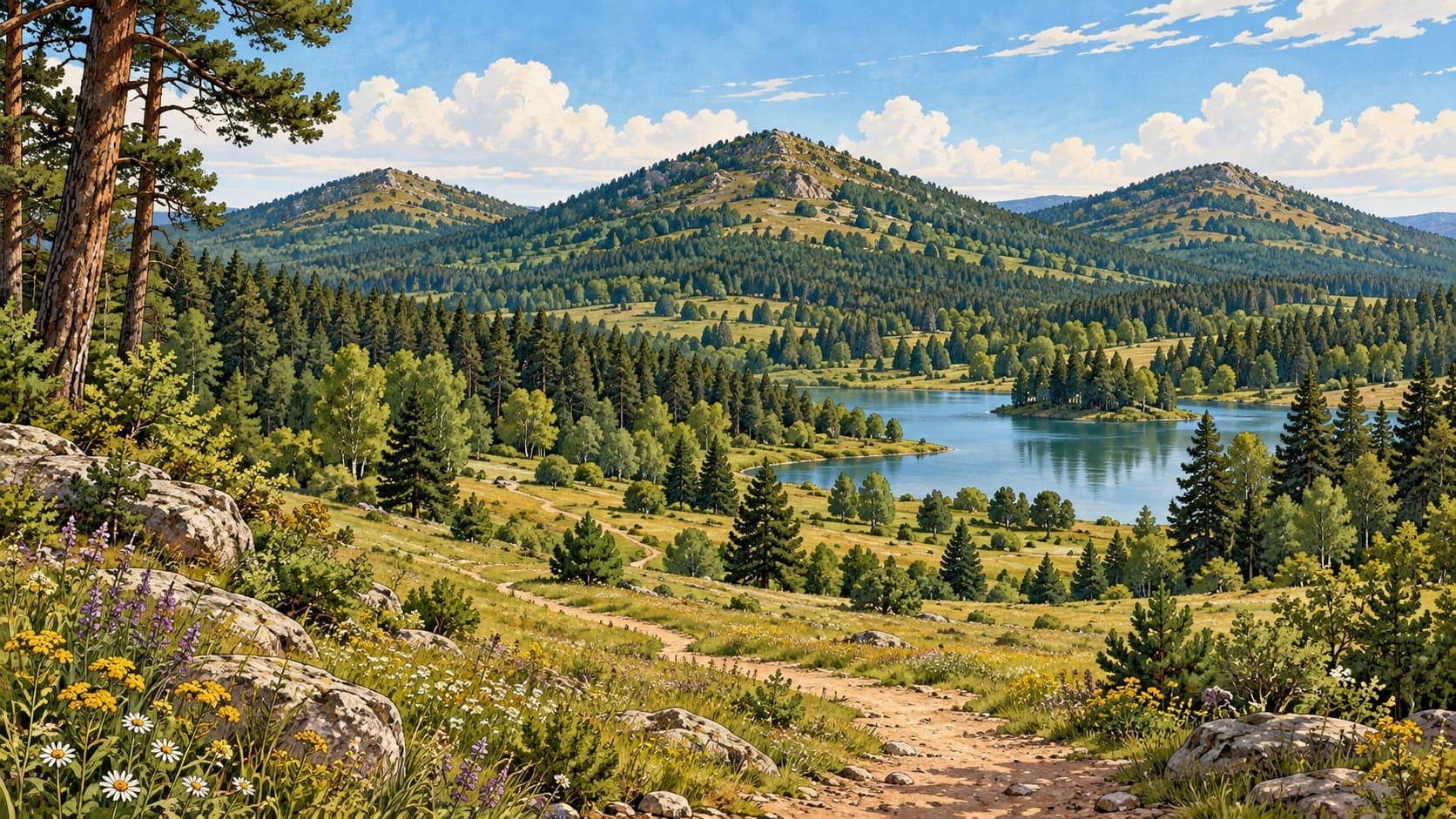 Üçtepeler Nature Park çizimi, Yozgat