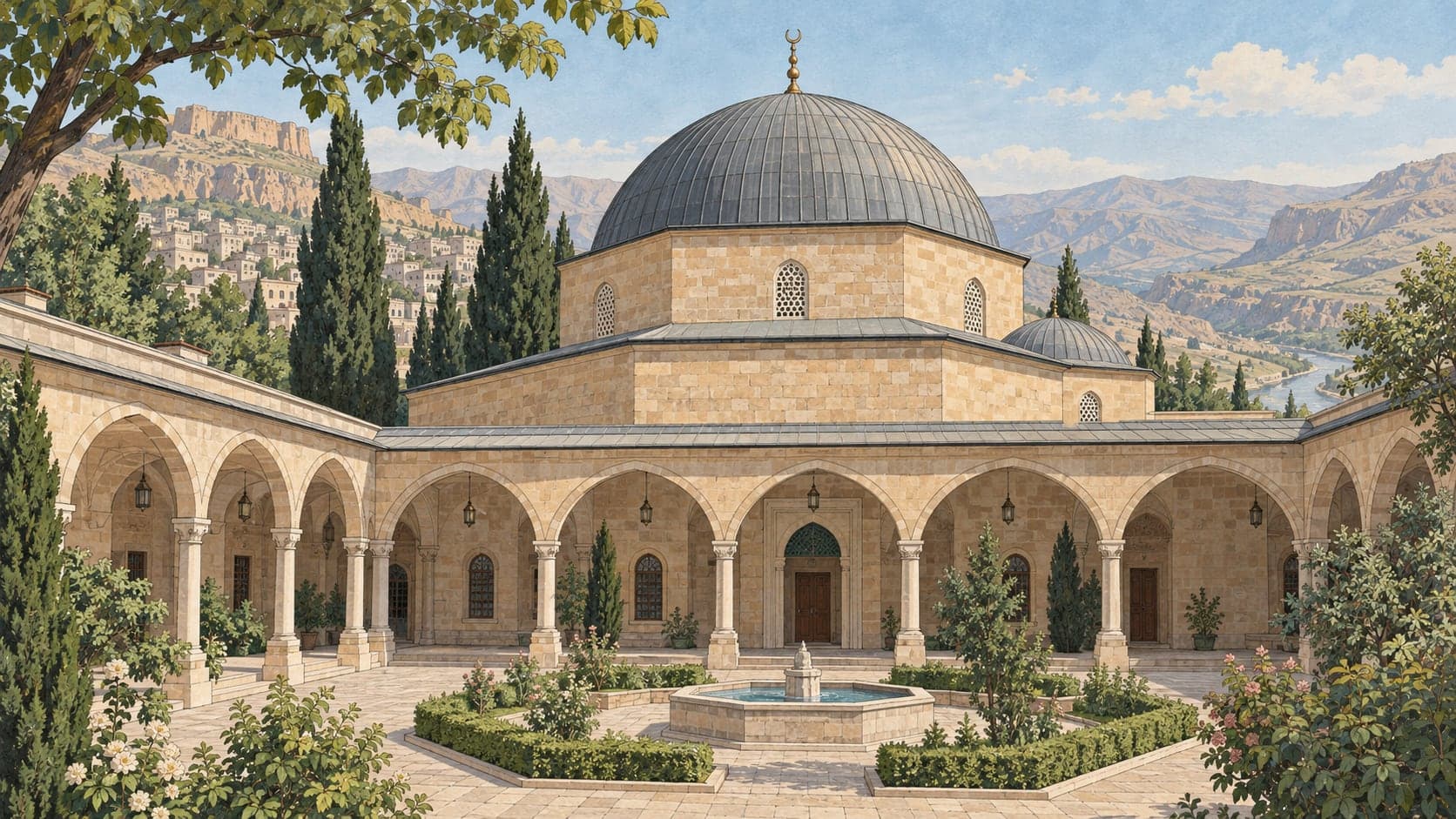 Illustration of Veysel Karani Tomb, Siirt