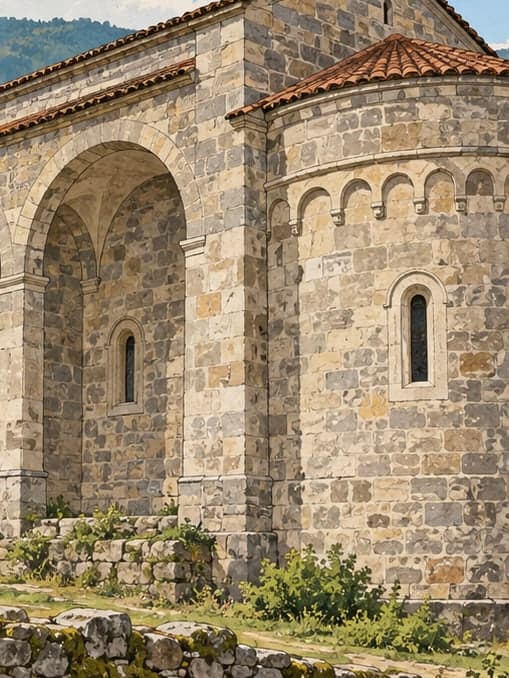 Illustration of Yağlıdere Kırkharman Church, Giresun