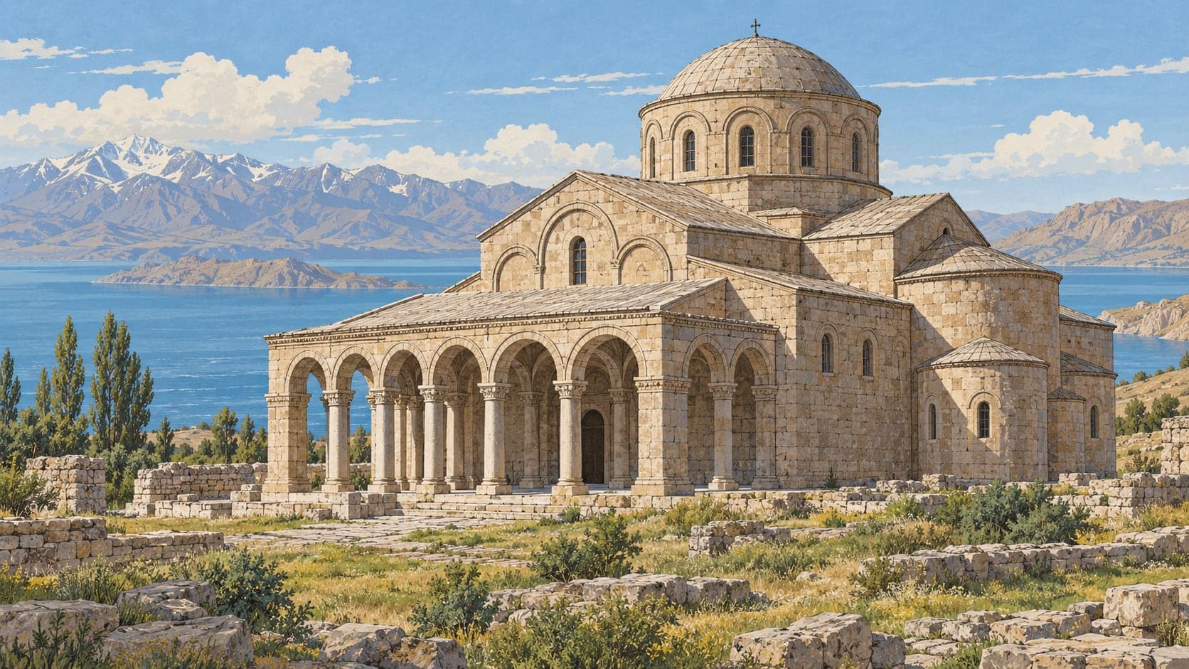 Illustration of Seven Church, Van