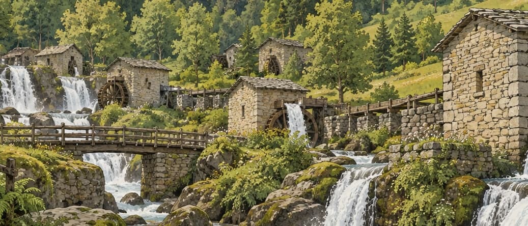 Illustration of Yedideğirmenler Nature Park, Giresun