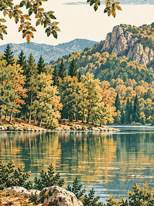 Illustration of Yedigöller National Park, Bolu
