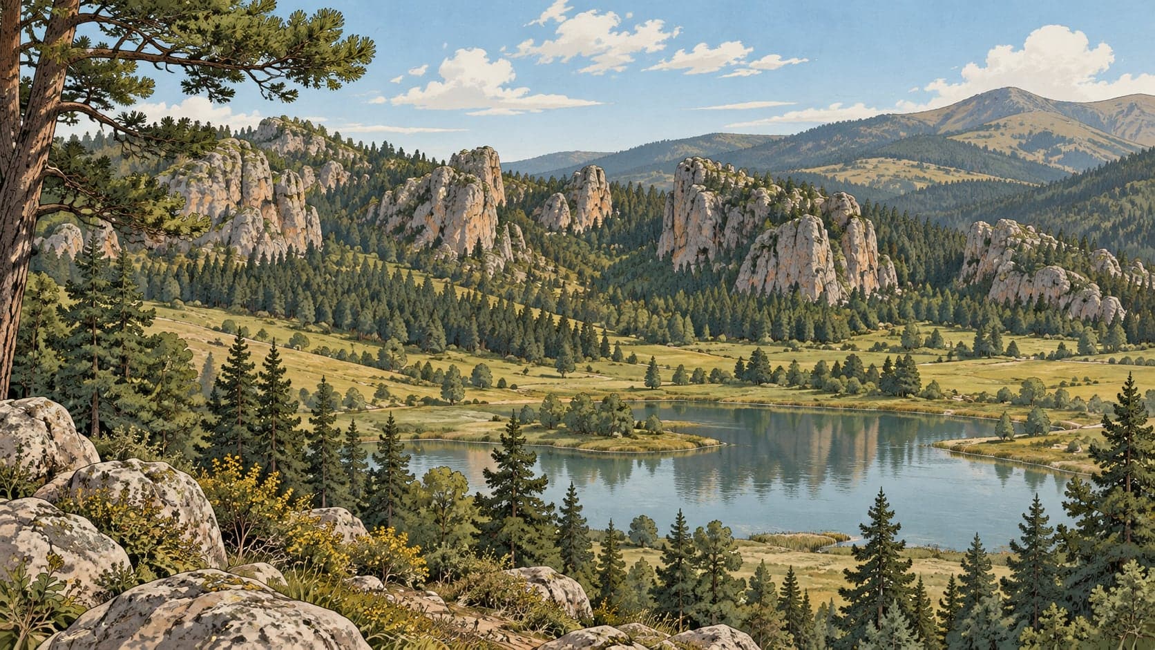 Illustration of Yedikapı Nature Park, Afyonkarahisar