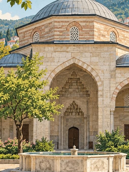 Illustration of Yıldırım Madrasa, Bursa