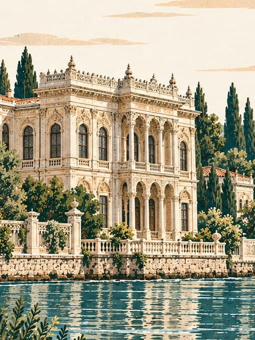 Illustration of Yıldız Sarayı, İstanbul