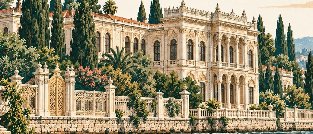 Illustration of Yıldız Sarayı, İstanbul