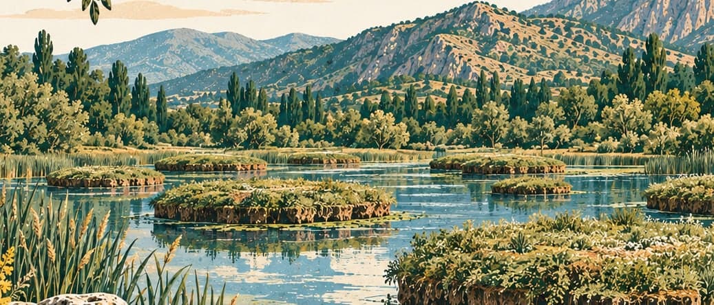 Illustration of Yüzen Adalar Tabiat Anıtı, Bingöl