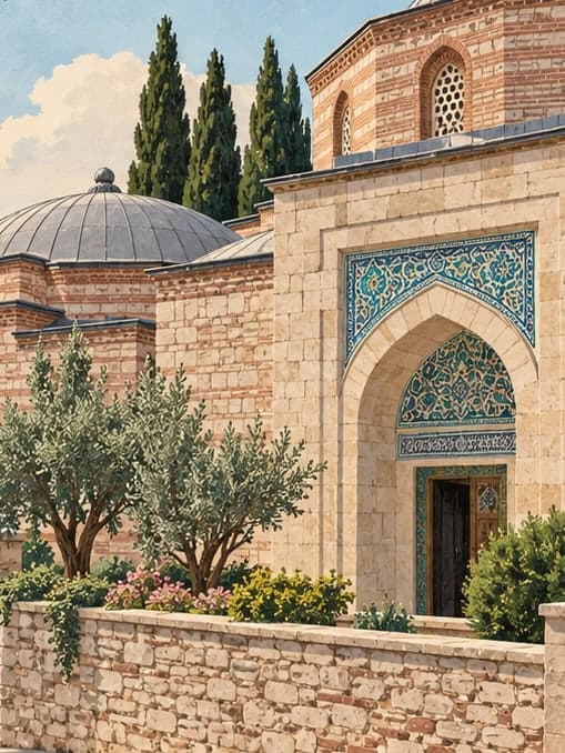 Illustration of Zeyrek Tiled Bath Museum, İstanbul