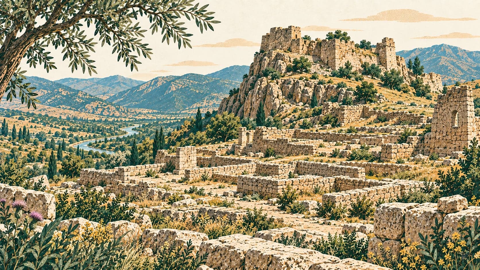 Illustration of 1- Varto Kayalıdere Ören Yeri (Kale Şehri), Muş