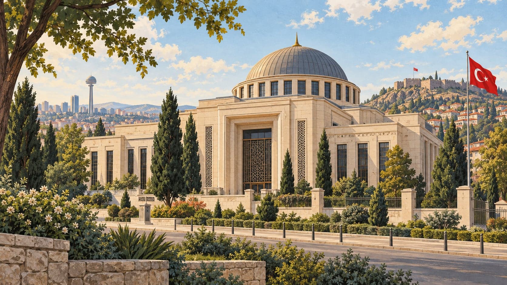 Illustration of 15 Temmuz Democracy Museum, Ankara