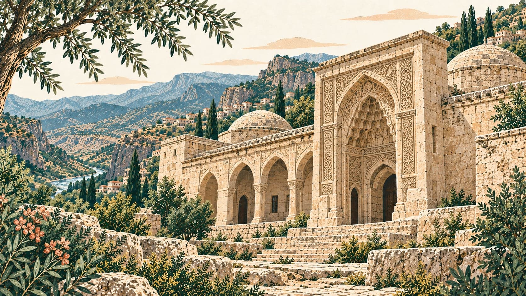 Illustration of Abdaliye Medresesi, Şırnak
