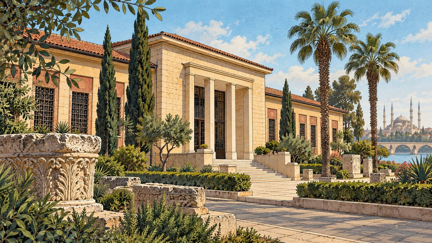 Illustration of Adana Museum, Adana