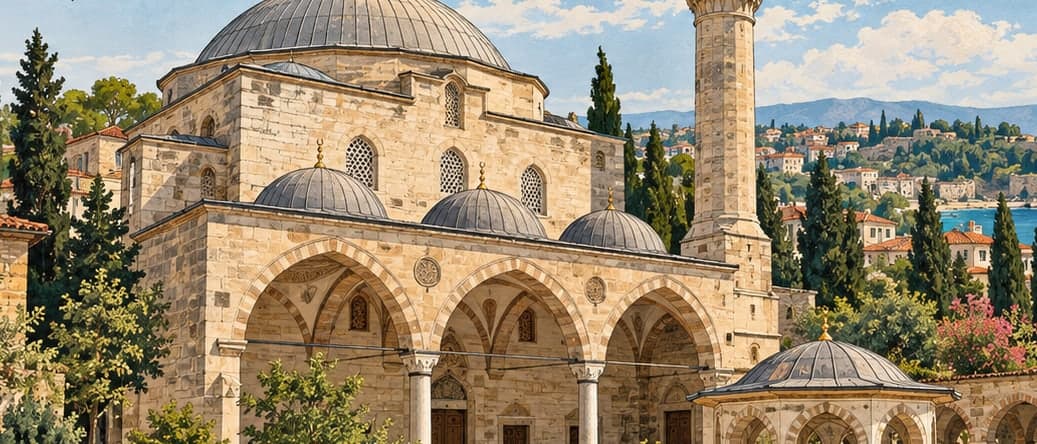 Illustration of Alaaddin Mosque, Sinop