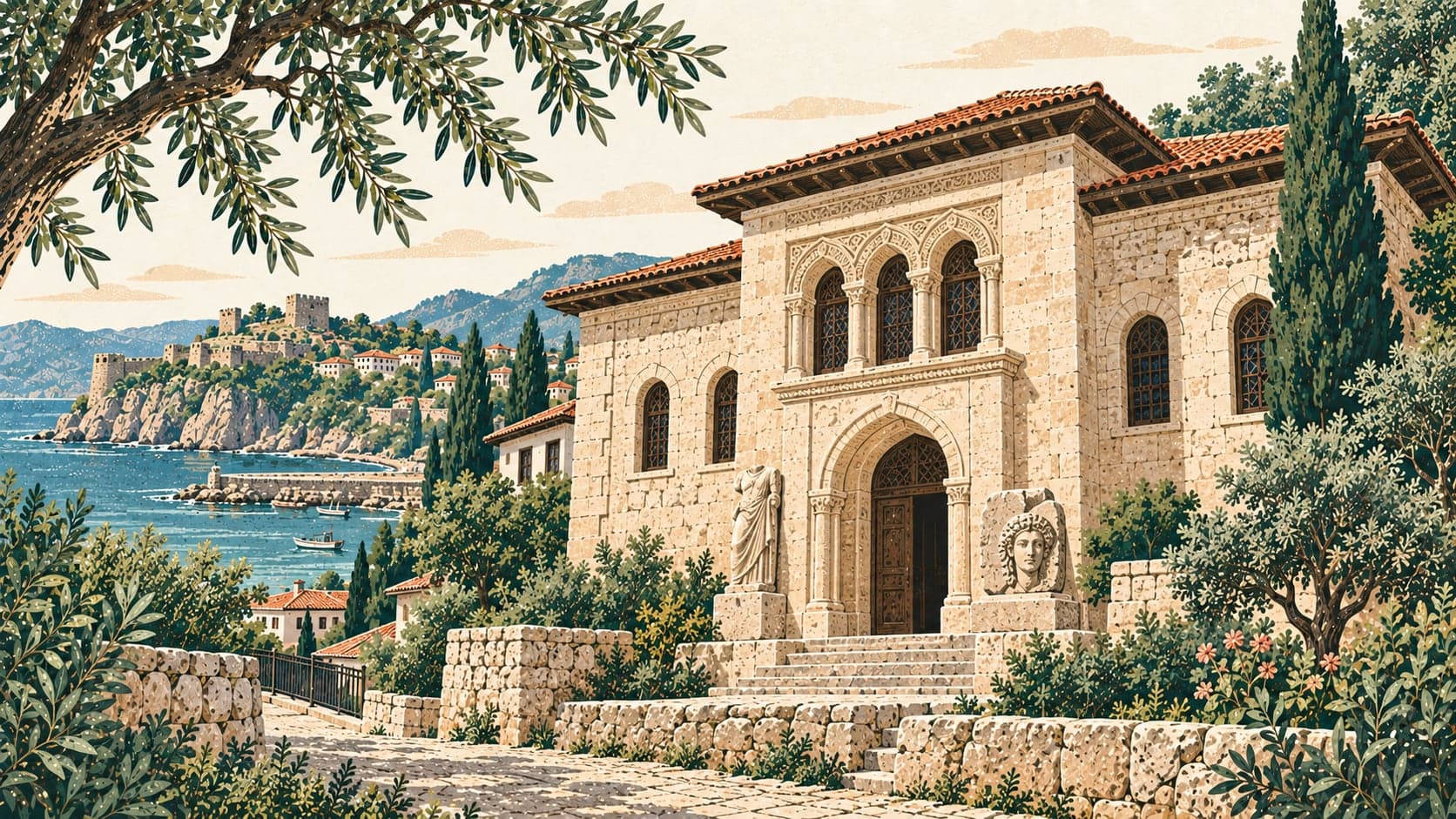 Illustration of Amasra Museum, Bartın