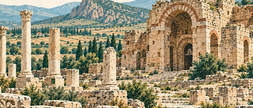 Illustration of Amorium Ancient City, Afyonkarahisar