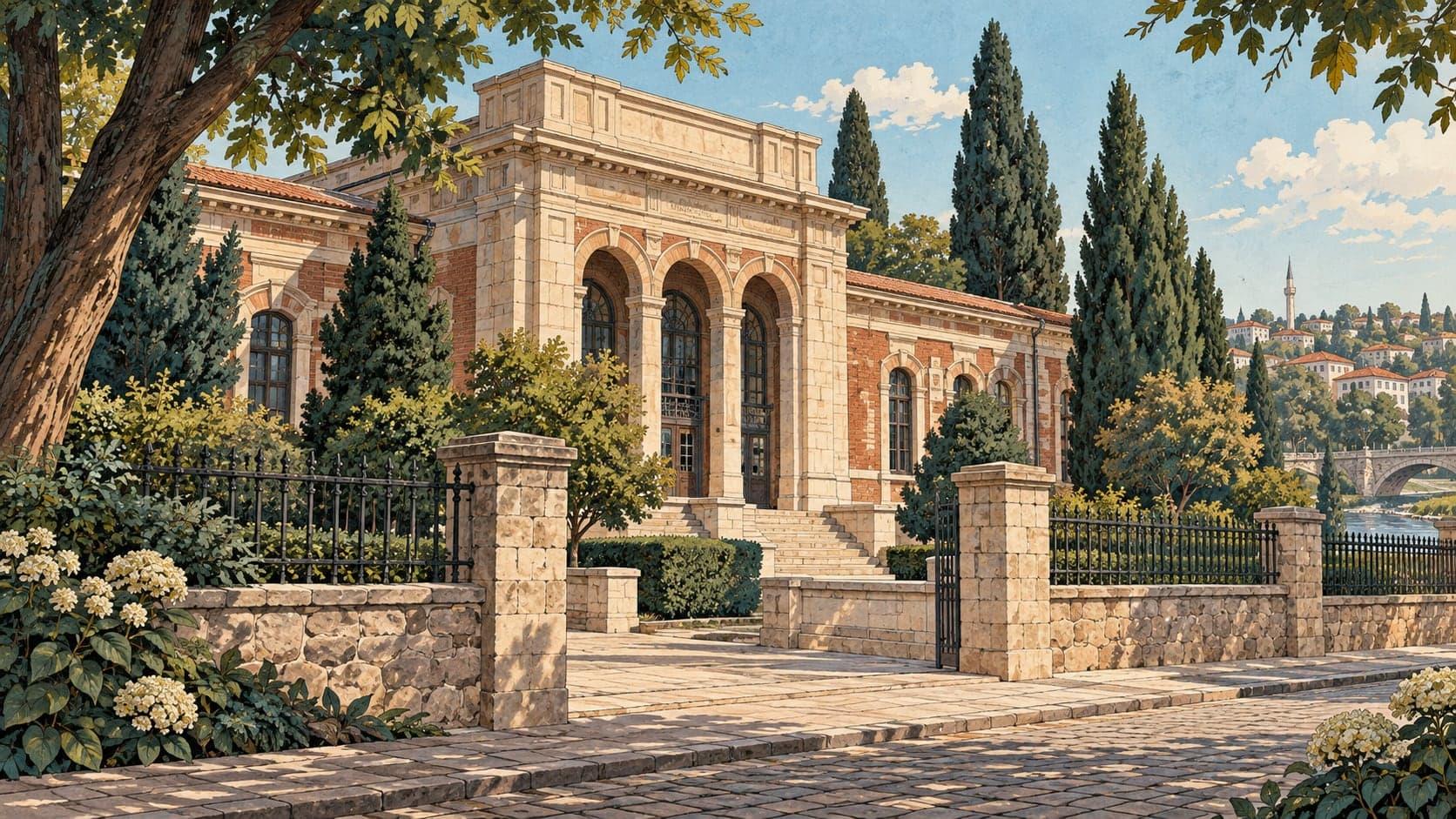 Illustration of Anatolian University Republic History Museum, Eskişehir
