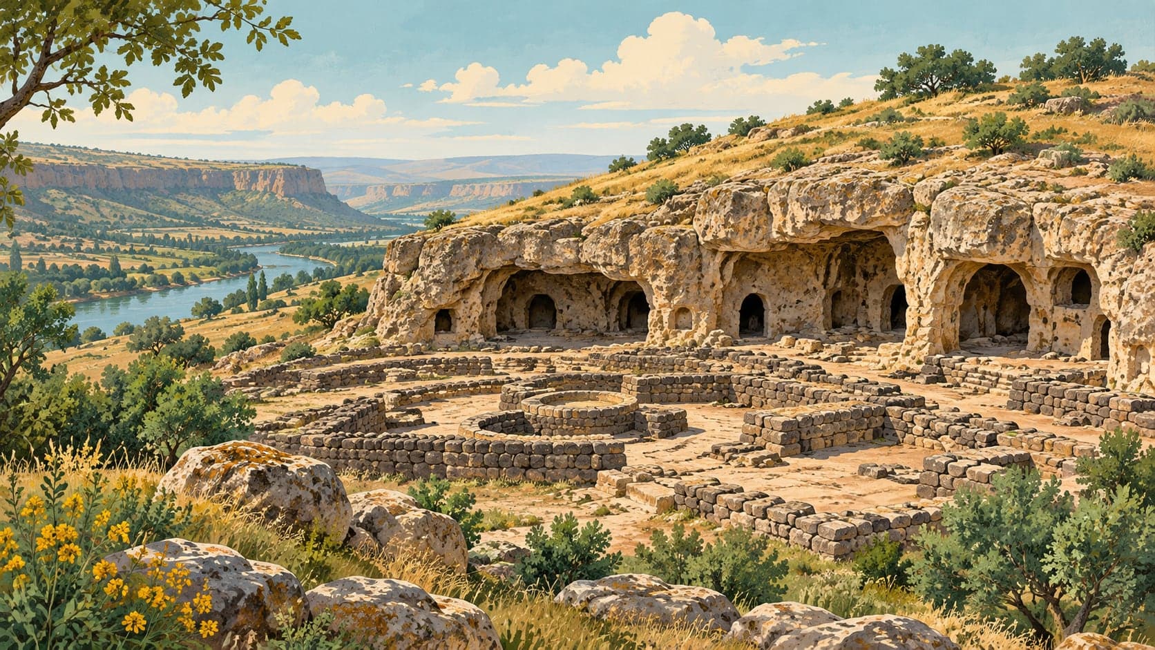 Anzer Plateau / Ballıköy Plateau çizimi, Rize