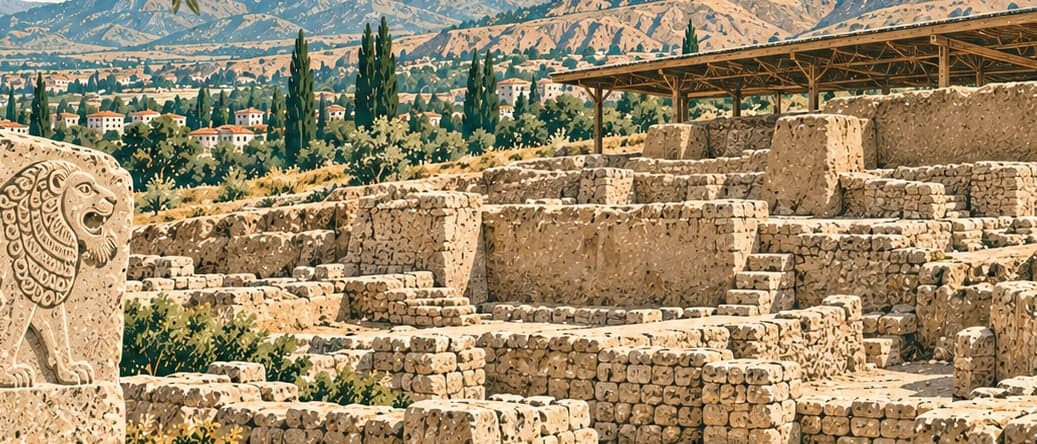 Illustration of Arslantepe Archaeological Site, Malatya