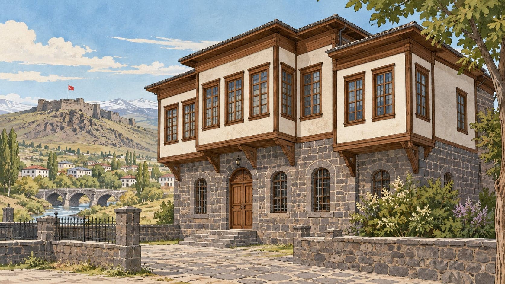 Illustration of Atatürk House Museum, Konya
