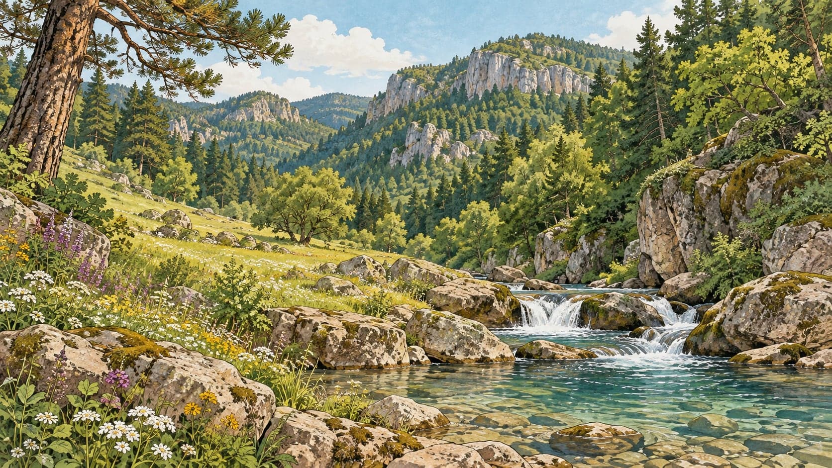 Illustration of Baklabostan Nature Park, Karabük