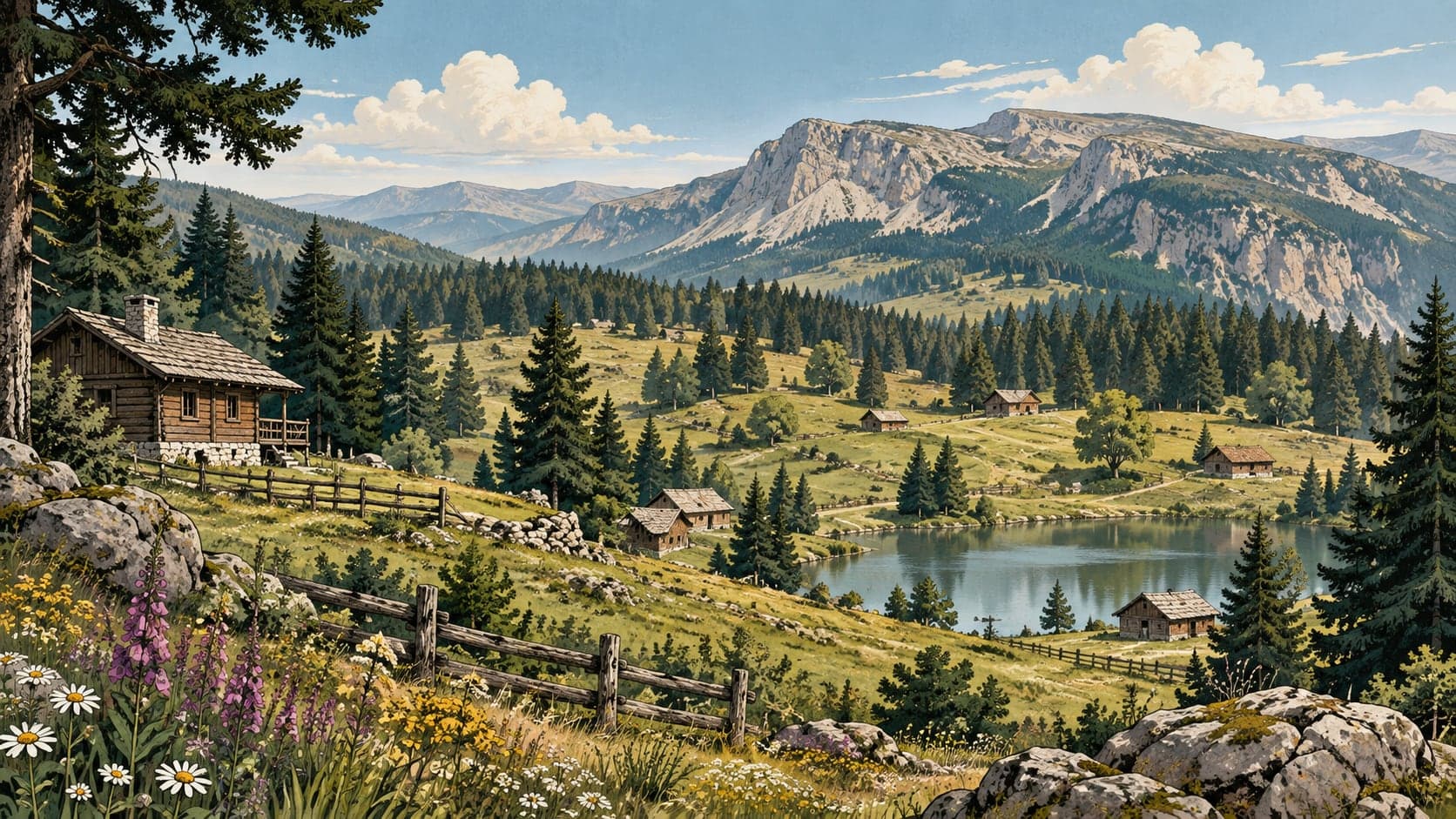 Illustration of Başkonuş Plateau, Kahramanmaraş