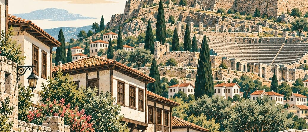 Illustration of Bergama Çok Katmanlı Kültürel Peyzaj Alanı, İzmir
