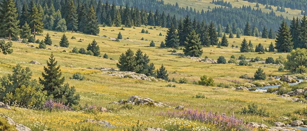 Illustration of Beşpınarlar Nature Park, Bolu