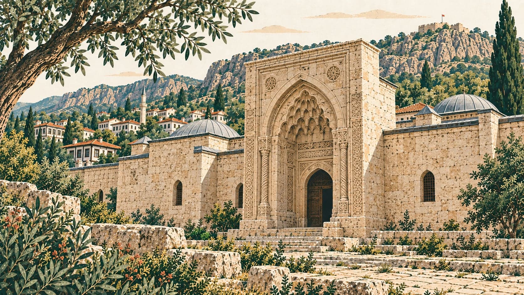 Illustration of Buğday Pazarı Medresesi, Çankırı