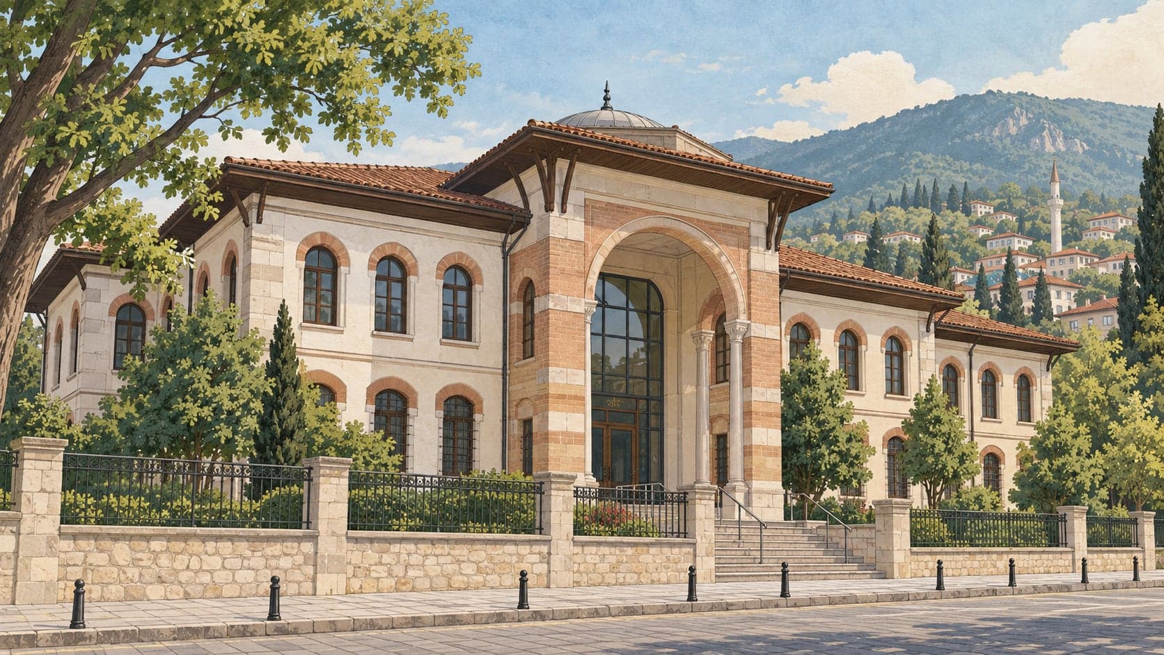 Illustration of Bursa City Museum, Bursa