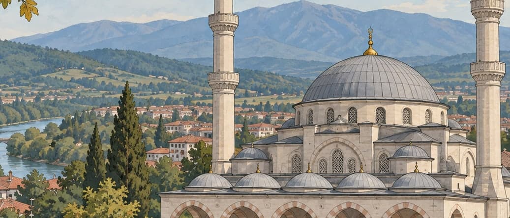 Illustration of Great (New) Mosque, Düzce