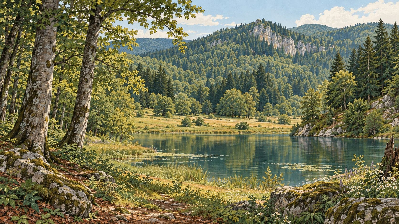 Illustration of Buzluk Nature Park, Sinop