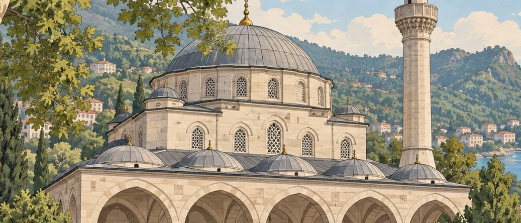 Illustration of Çınarlar Mosque, Giresun