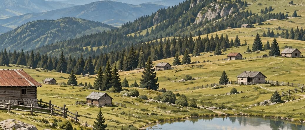 Illustration of Davlumbaz Plateau, Sakarya