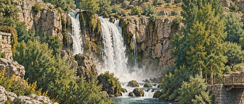 Illustration of Derebağ Waterfall Nature Park, Kayseri