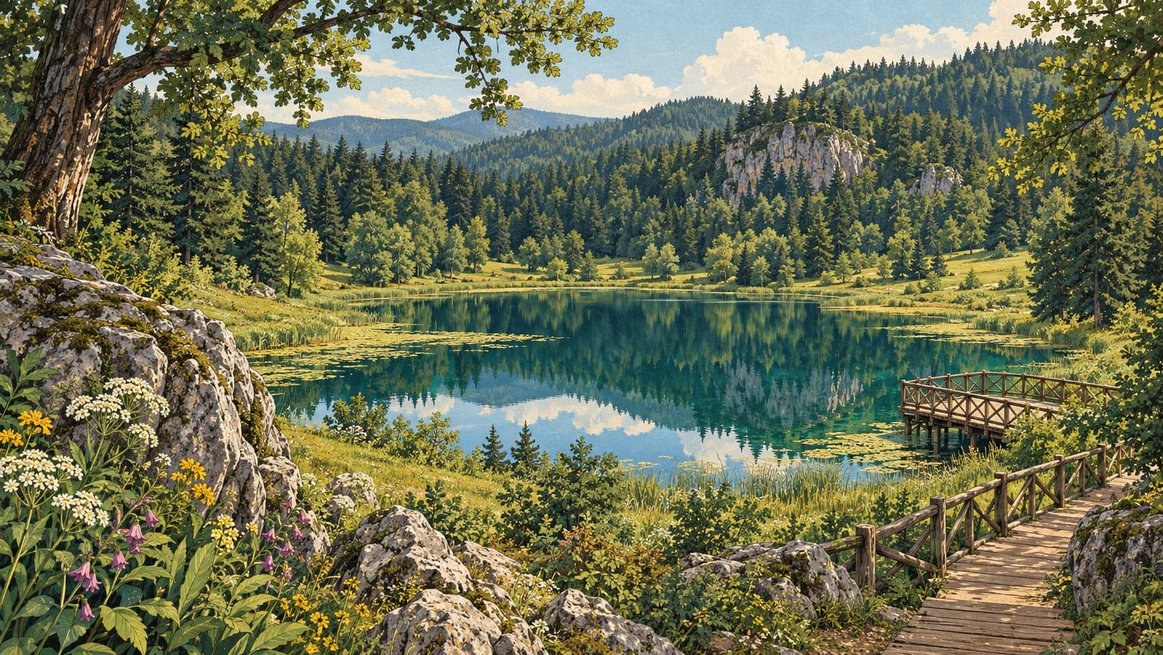 Illustration of Dipsizgöl Nature Park, Kastamonu