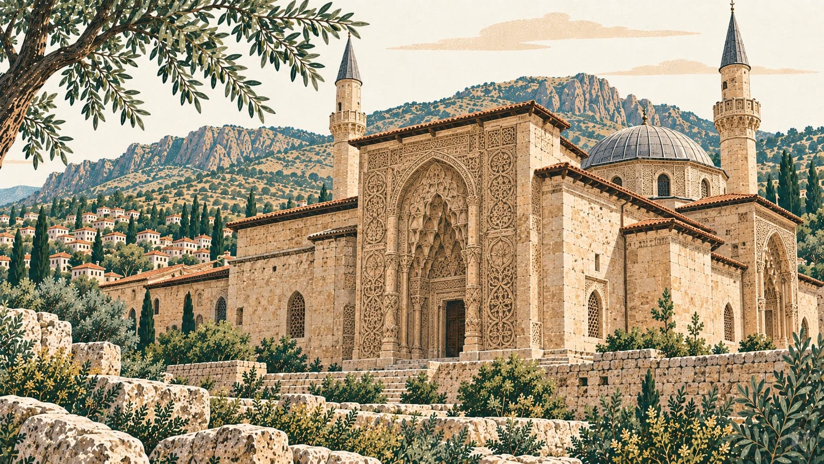 Illustration of Divriği Ulu Camii ve Darüşşifası, Sivas