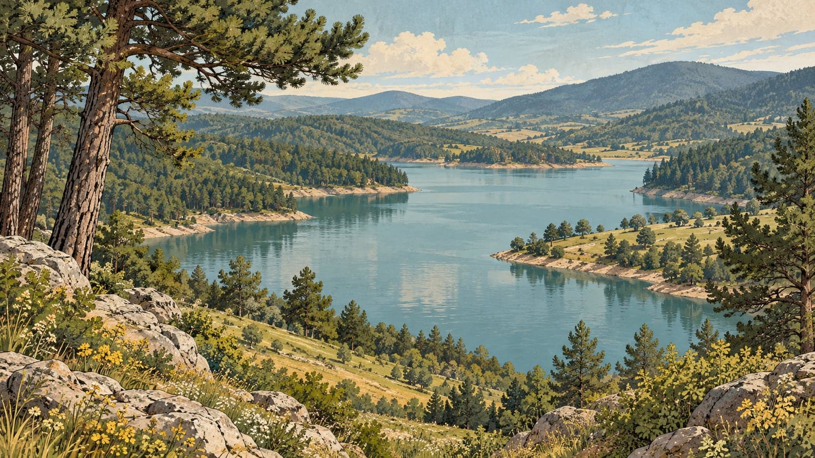 Illustration of Enne Dam Nature Park, Kütahya