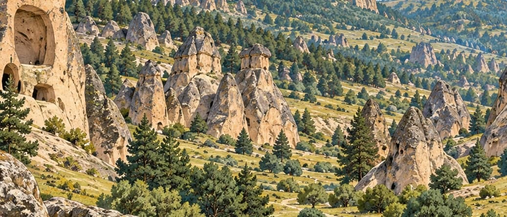 Illustration of Phrygian Valley Nature Park, Afyonkarahisar