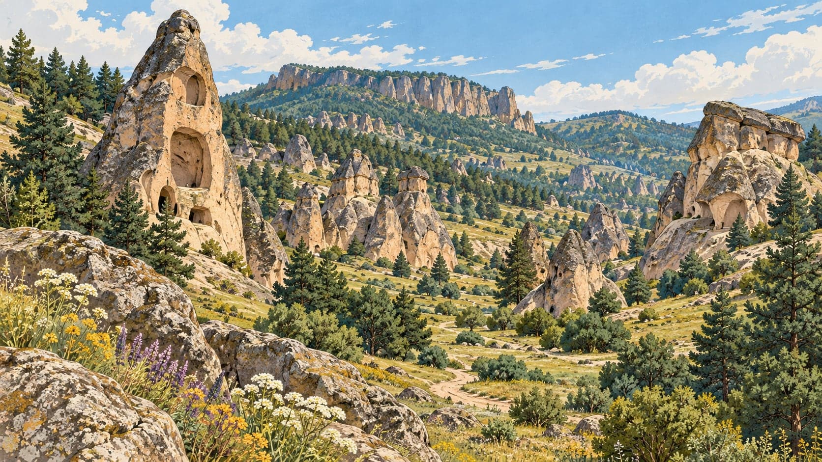 Illustration of Phrygian Valley Nature Park, Afyonkarahisar
